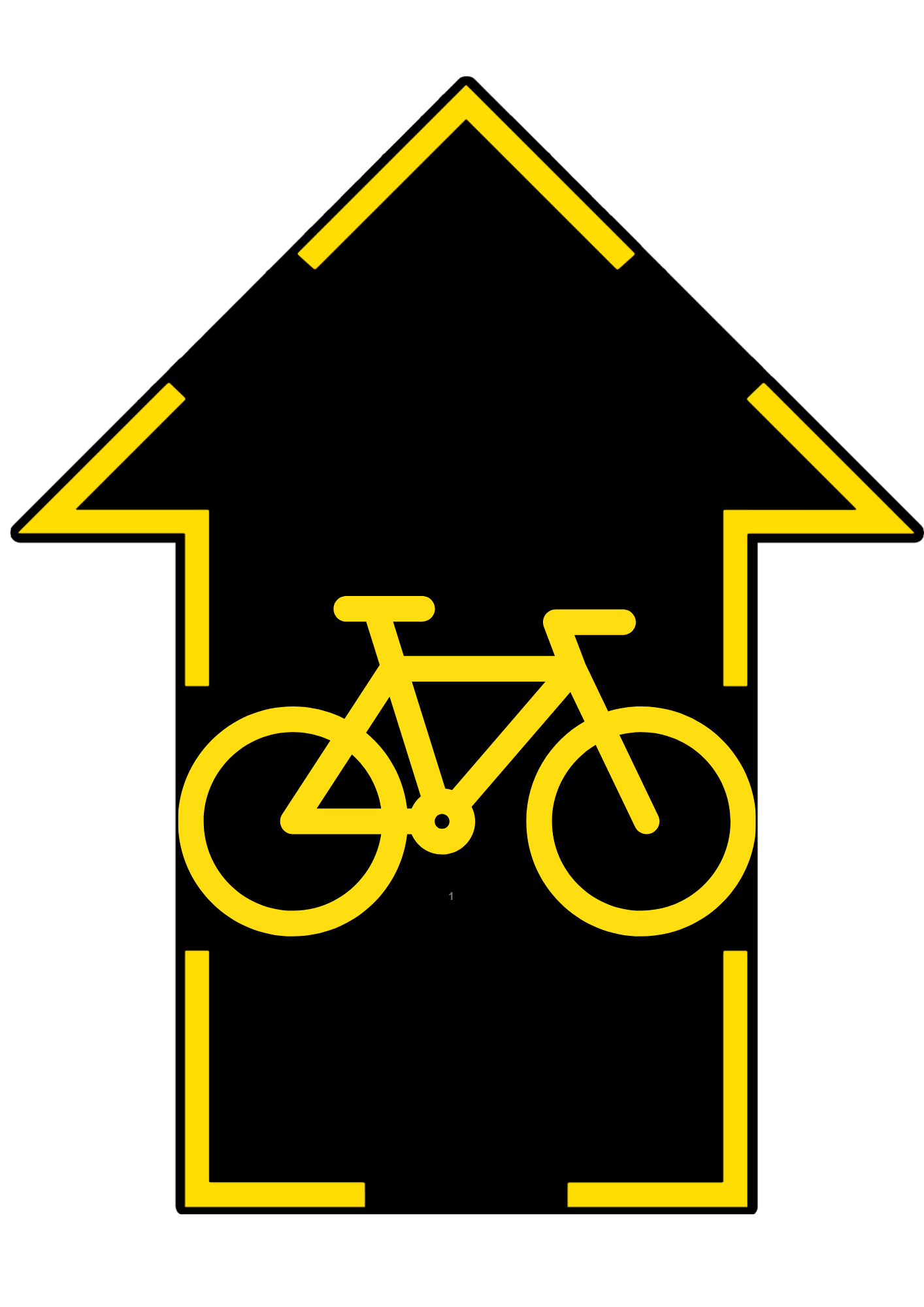 Pegada bike sentido preferencial